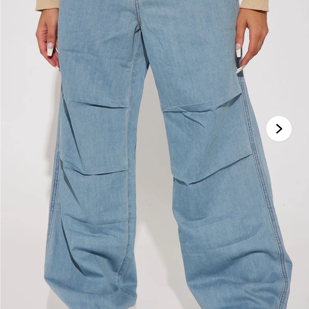 BRAND NEW Fashion Nova Women's Light Blue Baggy Jeans